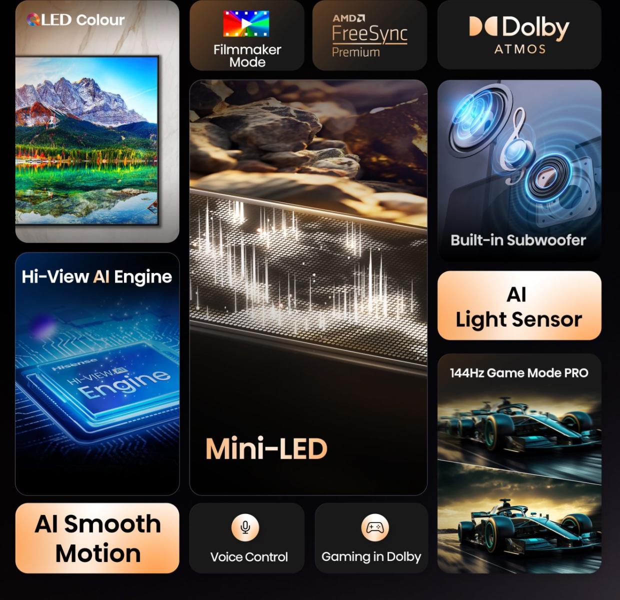 HISENSE Televizor 50E8Q 50" Mini LED VIDAA - slika 5