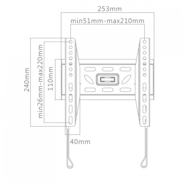 Gogen Nosilec za televizor GOGDRZAKFIXM2