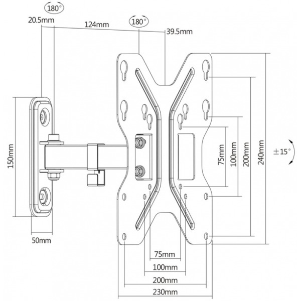 Gogen Nosilec za televizor GOGDRZAKTURNM2